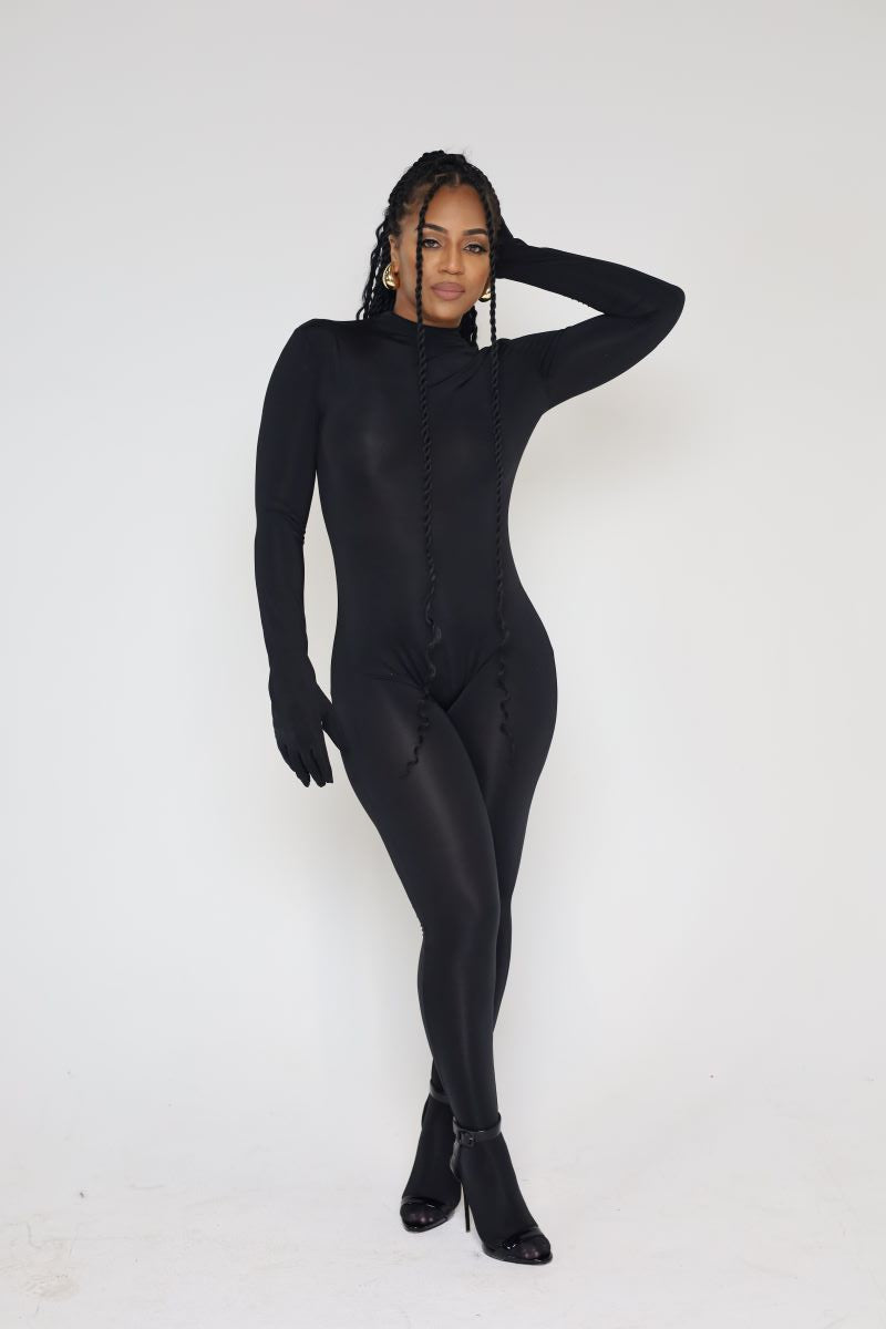 Black Full Body Catsuit