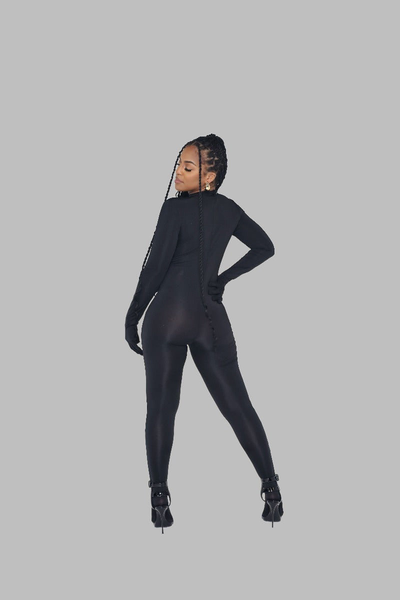 Black Full Body Catsuit