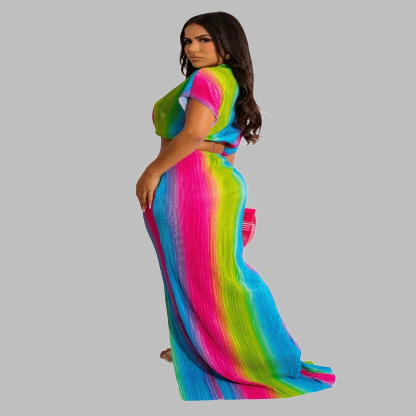 Scarlet Two Piece Maxi Skirt Set