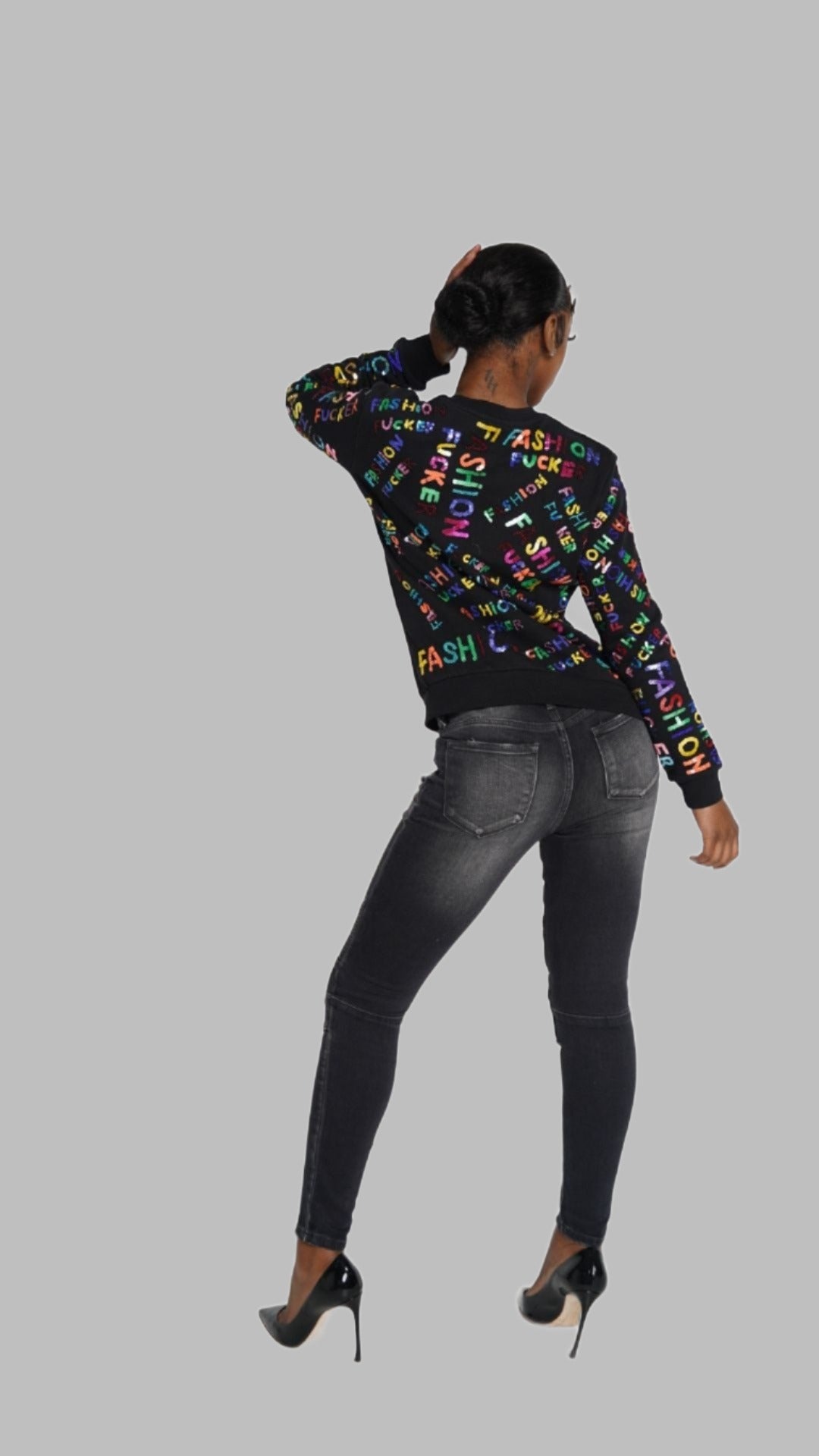 Moto Distressed Skinny Jeans