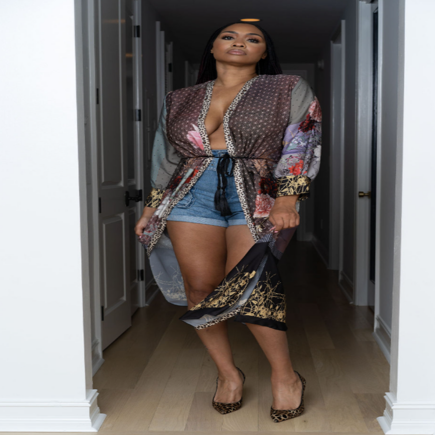 Floral Cupra Kimono